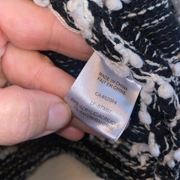 Anthropologie LA FEE VERTE sweater fringe ball boho chunky S cardigan mob - Picture 6 of 8